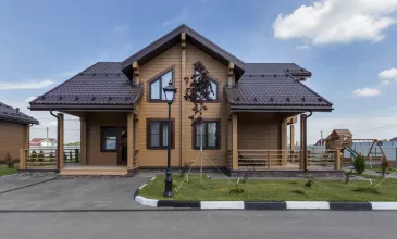 Строительство домов из клееного бруса под ключ с коммуникациями