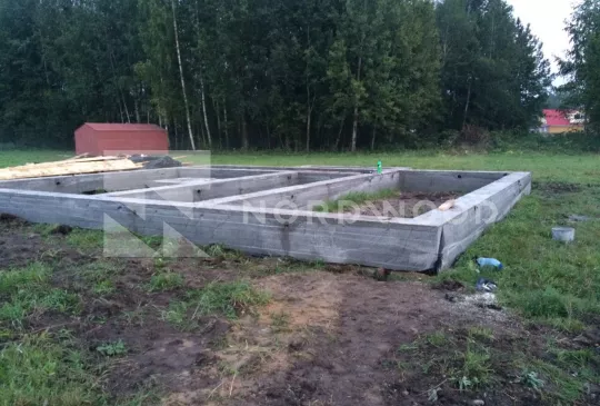Этапы устройства фундамента под дом из профилированного бруса площадью 170,04 кв. м. фото 2 - NORDWOOD