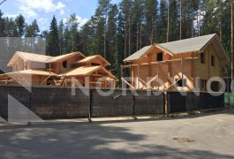 Монтаж кровли комплекса из клееного бруса площадью свыше 550 кв. м. - NORDWOOD