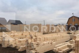 Сборка дома из профилированного бруса площадью 186,6 кв. м. - NORDWOOD