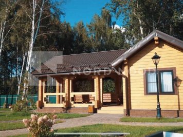 Отделка дома из клееного бруса площадью 95 кв. м. фото 2 - NORDWOOD