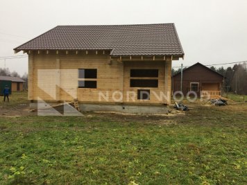 Монтаж кровли дома из профилированного бруса площадью 170 кв. м. фото 3 - NORDWOOD