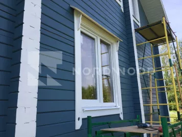 Отделка дома из профилированного бруса площадью 129 кв.м. фото 2 - NORDWOOD