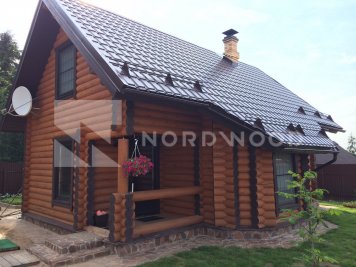 Отделка дома из оцилиндрованного бревна площадью 93 кв. м. фото 4 - NORDWOOD
