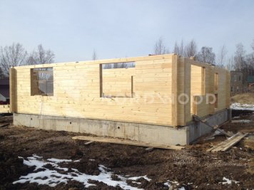 Сборка дома из профилированного бруса площадью 170 кв. м. фото 3 - NORDWOOD