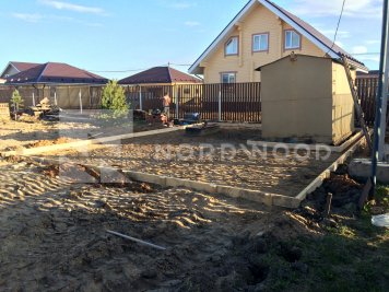 Устройство фундамента дома из оцилиндрованного бревна площадью фото 1 - NORDWOOD