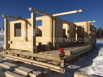 Монтаж кровли дома из профилированного бруса площадью 129 кв. м. фото 8 - NORDWOOD