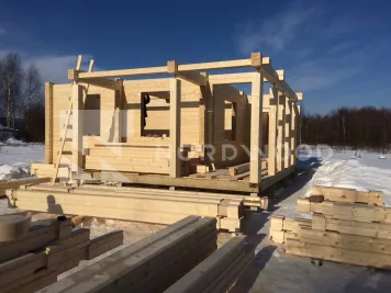 Монтаж кровли дома из профилированного бруса площадью 129 кв. м. фото 9 - NORDWOOD