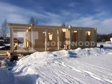 Монтаж кровли дома из профилированного бруса площадью 129 кв. м. фото 10 - NORDWOOD