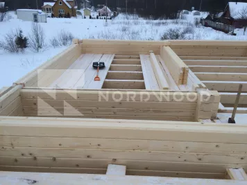 Монтаж кровли дома из профилированного бруса площадью 129 кв. м. фото 11 - NORDWOOD