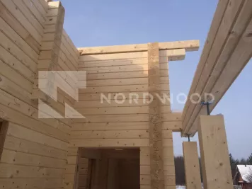 Монтаж кровли дома из профилированного бруса площадью 129 кв. м. фото 12 - NORDWOOD
