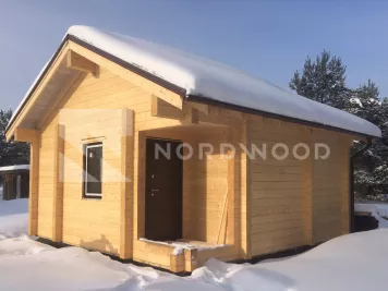 Монтаж кровли бани из клееного бруса площадью  фото 2 - NORDWOOD
