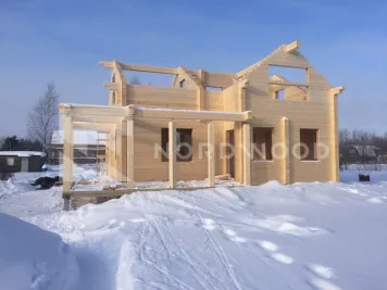Монтаж кровли дома из профилированного бруса площадью 129 кв. м. фото 14 - NORDWOOD