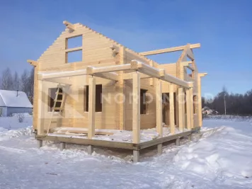 Монтаж кровли дома из профилированного бруса площадью 129 кв. м. фото 15 - NORDWOOD