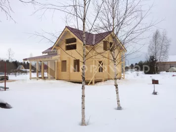 Монтаж кровли дома из профилированного бруса площадью 129 кв. м. фото 3 - NORDWOOD