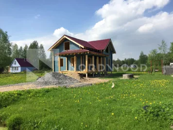 Покраска стен дома из профилированного бруса площадью 129 кв.м. фото 1 - NORDWOOD