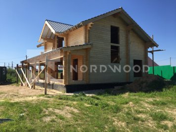 Монтаж кровли дома из клееного бруса площадью 195 кв. м. фото 5 - NORDWOOD