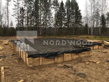 Устройство фундамента под дом из клееного бруса площадью 174 кв. м. фото 5 - NORDWOOD