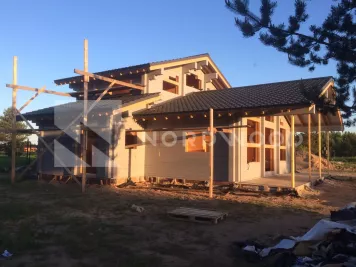 Монтаж кровли дома из клееного бруса площадью 148 кв. м. фото 8 - NORDWOOD