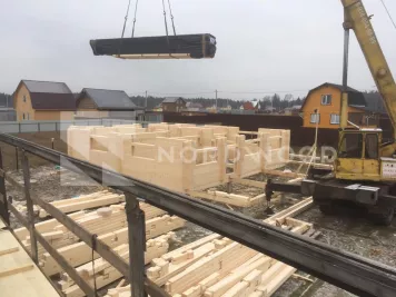 Доставка домокомплекта из клееного бруса площадью 148 кв.м.  NORDWOOD